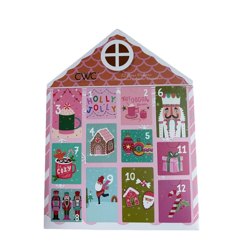 CWC Cook With Color 12 Days of Tumbler Accessories Christmas Advent Calendar